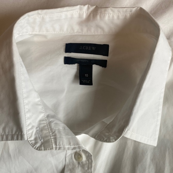 J. Crew Tops - J. Crew white button down size 10